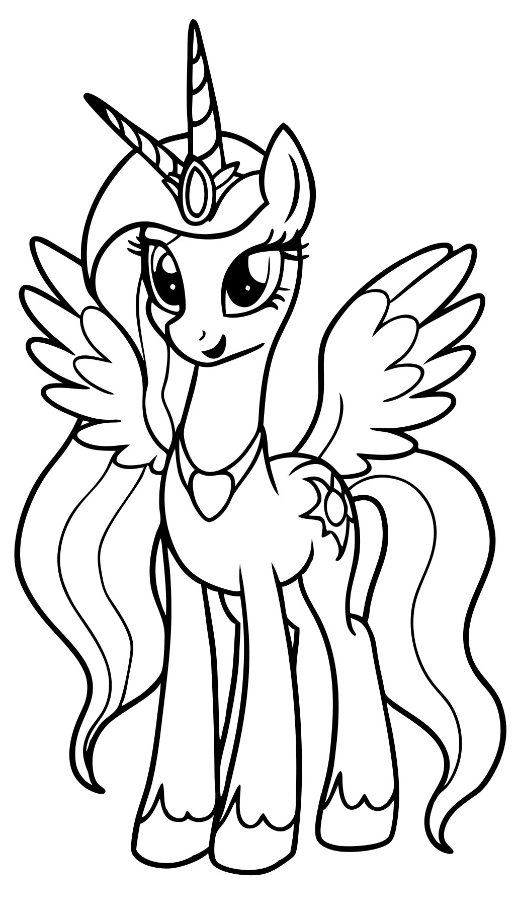 mes petits ponys coloriages Celestia